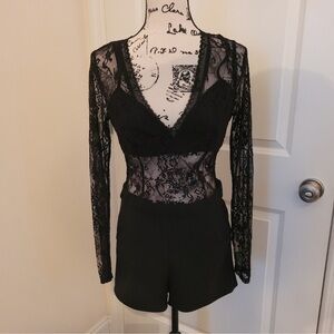 Bebe lace jumpsuit